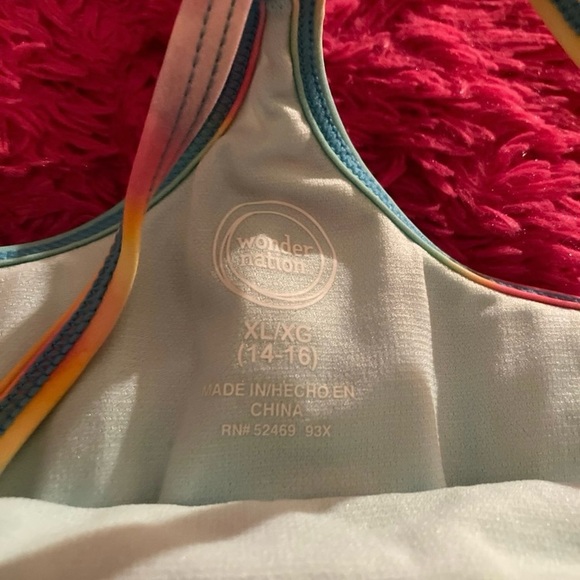 Wonder Nation Unicorn Swimsuit with 2 Extra Pieces - Picture 4 of 11